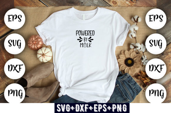 Baby Funny Powered by Milk Graphics for T-Shirt Designs