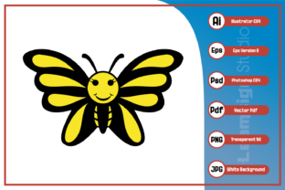 Cartoon of Funny Butterfly Design: Graphics and Icons for Playful Brands