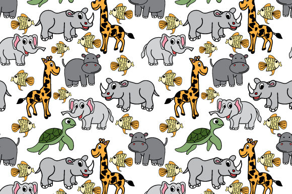Funny Animal Seamless Pattern Graphics and Patterns Review