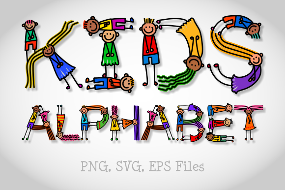 Funny Bendy Kids Alphabet Graphics and Illustrations Review