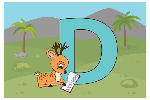 Funny Deer with the Letter D Embroidery Review