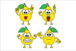 Funny Pear Fruit Character Graphics and Illustrations