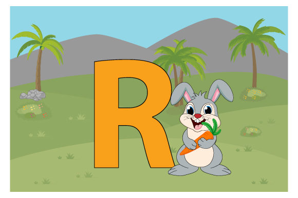 Funny Rabbit with the Letter R: A Designer's Review